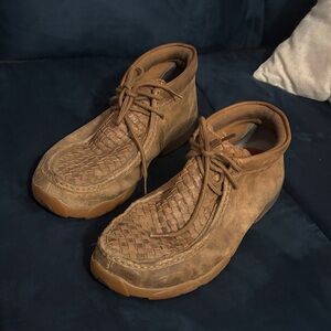 Twisted X Tan Leather Chukka Boots